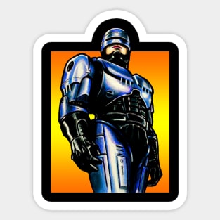 robot cop Sticker